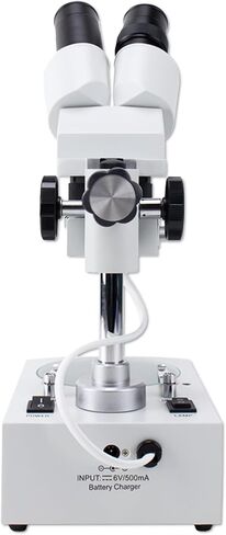 Binocular Stereo Microscope, WF10x Eyepieces, 20X/40X Magnification, 2X and 4X Objectives, Upper and Lower LED Lighting in Kuwait