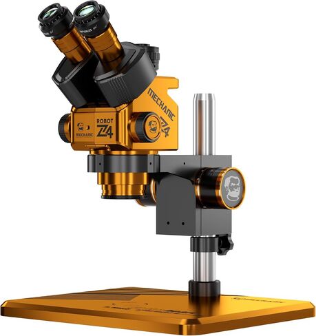 Mechanic ROBOT Z4 6.5-60X Magnification Stereo Trinocular Microscope with Adjustable Eyepiece for Motherboard Soldering Repair in Kuwait