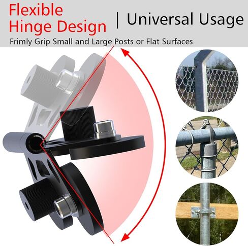 Magnetic Cell Phone Fence Mount for Universal Compatibility with Mevo Start, iPhone, GoPro & Action Cameras, Adjustable Arm with 360 Movement, Secure Magnetic Grip (Black) in Kuwait