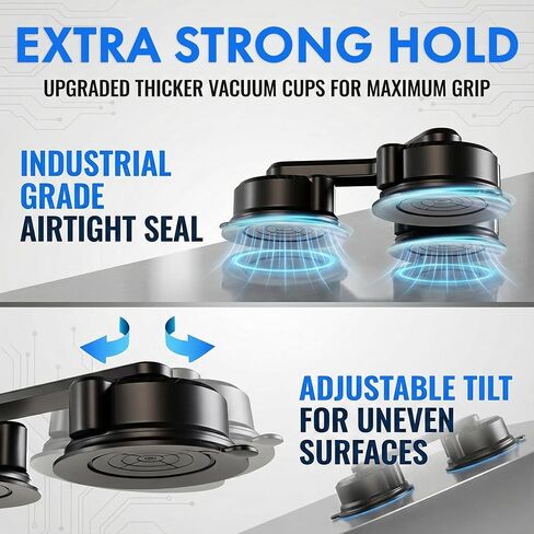Insta 360 Car Mount, 360 Camera Car Mount Kit, 5 in 1 Suction Cup Camera Mount Kit, Compatible with GoPro, Insta 360 & Smartphones, Extra Strong Hold & Invisible Selfie Stick in Kuwait