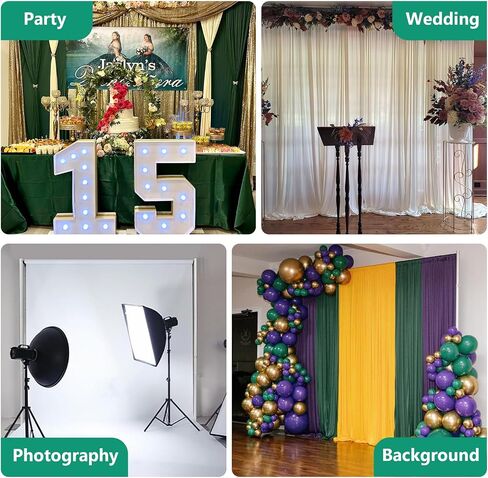 SLOW DOLPHIN 10ft-4ft Adjustable Crossbar Pipe and Drape Hardware for Event Decoration, Backdrops, Photobooths, Tradeshow in Kuwait