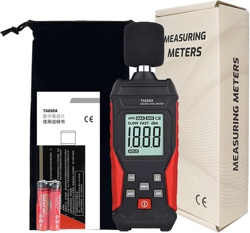 TA8123 200000Lux Digital Illuminance Lux Meter Display | Wide-range sensor measures illuminance in Lux or FC with clear display, data hold and portable operation in Kuwait