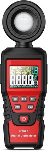 HT620 Digital Lux Light Meter for Illuminance Photography and LED Testing | Wide-range sensor measures illuminance in Lux or FC with clear display, data hold and portable operation(HT620L) in Kuwait