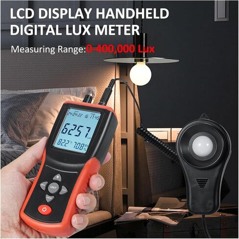 TL-603 Digital Illuminance Lux Meter LCD Display High Precision | Wide-range sensor measures illuminance in Lux or FC with clear display, data hold and portable operation in Kuwait
