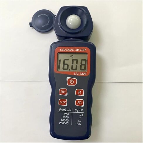 LX1332E 0.1-200000Lux Digital Illuminance Lux Meter LCD Display | Wide-range sensor measures illuminance in Lux or FC with clear display, data hold and portable operation in Kuwait