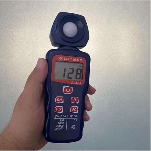 LX1332E 0.1-200000Lux Digital Illuminance Lux Meter LCD Display | Wide-range sensor measures illuminance in Lux or FC with clear display, data hold and portable operation in Kuwait