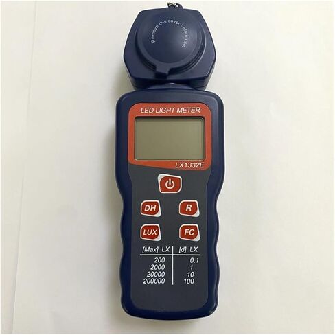 LX1332E 0.1-200000Lux Digital Illuminance Lux Meter LCD Display | Wide-range sensor measures illuminance in Lux or FC with clear display, data hold and portable operation in Kuwait