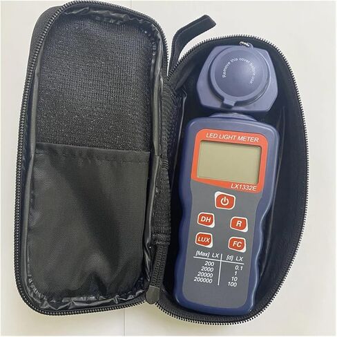 LX1332E 0.1-200000Lux Digital Illuminance Lux Meter LCD Display | Wide-range sensor measures illuminance in Lux or FC with clear display, data hold and portable operation in Kuwait
