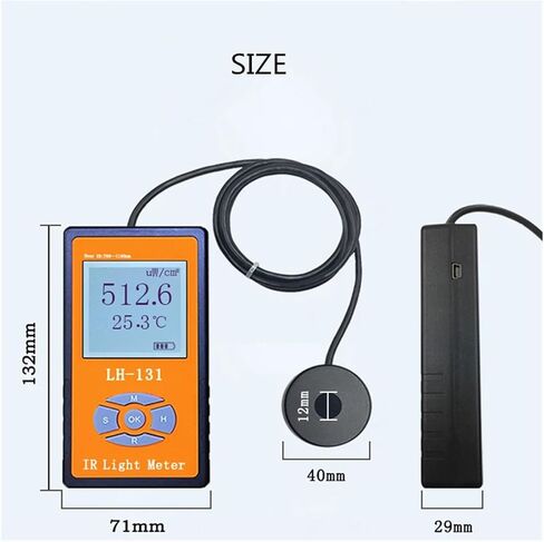 Digital Irradiance and Optical Power Meter for LED and Infrared Light | Measures optical irradiance or power from LED and infrared sources for lighting, laboratory and production tests in Kuwait