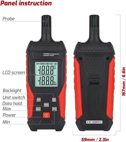 200000Lux Digital Illuminance Lux Meter Display High Precision | Wide-range sensor measures illuminance in Lux or FC with clear display, data hold and portable operation in Kuwait