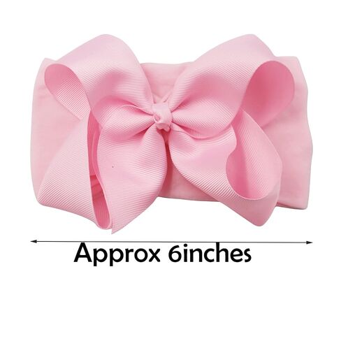 20Colors Baby Girls Headbands 6Inch Big Bows for Newborns Infants Toddlers in Kuwait