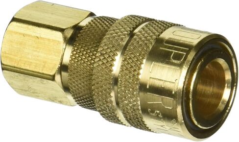 Milton (S-715) 1/4" FNPT Female M-Style KWIK-CHANGE Coupler, Red & Primefit IP1414FS-2 1/4-Inch Industrial Steel Plug Set with 1/4-Inch Female NPT, 2-Piece in Kuwait