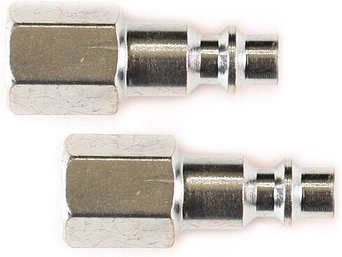 Milton (S-715) 1/4" FNPT Female M-Style KWIK-CHANGE Coupler, Red & Primefit IP1414FS-2 1/4-Inch Industrial Steel Plug Set with 1/4-Inch Female NPT, 2-Piece in Kuwait