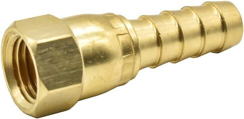 Interstate Pneumatics FFS146 Brass Hose Fitting, Connector, 3/8 Inch Swivel Barb x 1/4 Inch Female NPT End in Kuwait