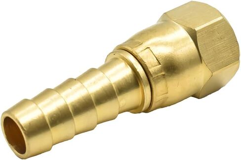 Interstate Pneumatics FFS146 Brass Hose Fitting, Connector, 3/8 Inch Swivel Barb x 1/4 Inch Female NPT End in Kuwait