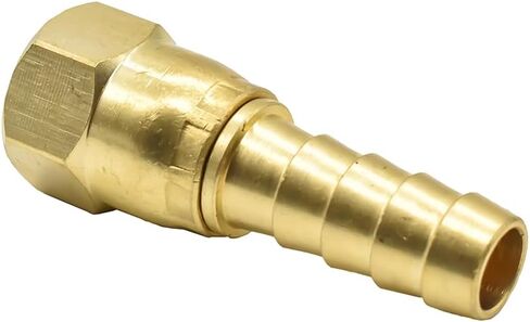 Interstate Pneumatics FFS146 Brass Hose Fitting, Connector, 3/8 Inch Swivel Barb x 1/4 Inch Female NPT End in Kuwait