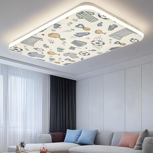 Beige Cartoon Sports Magnetic Fluorescent Light Covers for Ceiling Lights 2x4 Ft,Funny Football Trophies Whistle Office Classroom Kitchen Drop Ceiling Light Covers Lighting Filters Shade Panel 2 Packs in Kuwait
