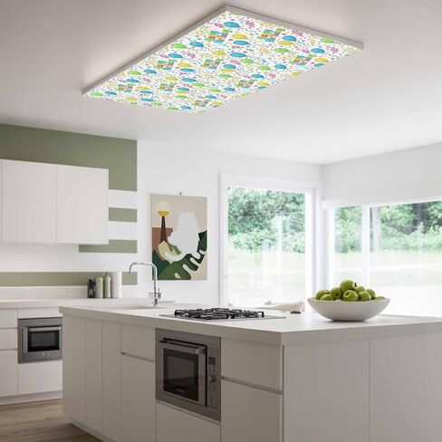 Happy Birthday Magnetic Fluorescent Light Covers for Ceiling Lights 2x4 Ft,Cartoon Funny Coloured Ribbon Balloon Office Classroom Kitchen Drop Ceiling Light Covers Lighting Filters Shade Panel 3 Packs in Kuwait