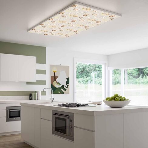 Cartoon Animals Magnetic Fluorescent Light Covers for Ceiling Lights 2x4 Ft,Cute Giraffe Elephant Lions Owl Moon Office Classroom Kitchen Drop Ceiling Light Covers Lighting Filters Shade Panel 2 Packs in Kuwait