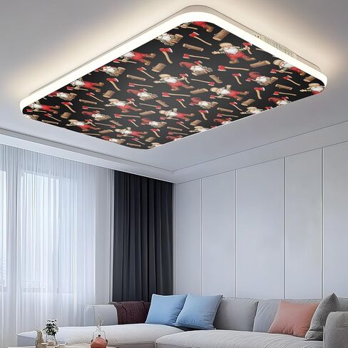 Christmas Gnomes Magnetic Fluorescent Light Covers for Ceiling Lights 2x4 Ft,Black Xmas Star Hat Axe Wood Cartoon Office Classroom Kitchen Drop Ceiling Light Covers Lighting Filters Shade Panel 3Packs in Kuwait