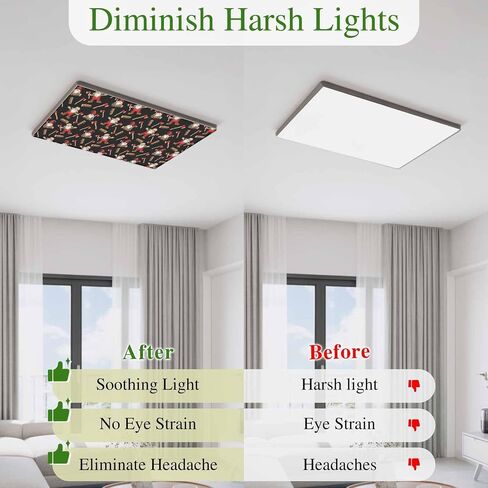 Christmas Gnomes Magnetic Fluorescent Light Covers for Ceiling Lights 2x4 Ft,Black Xmas Star Hat Axe Wood Cartoon Office Classroom Kitchen Drop Ceiling Light Covers Lighting Filters Shade Panel 3Packs in Kuwait