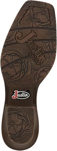Justin Women's Women's San Jose Western Booties Square Toe Dark Brown 7 1/2 M US in Kuwait