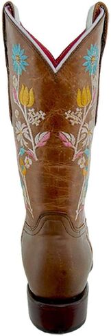 Soto Boots Women's Daisy Floral Embroidery Square Toe Cowgirl Boots M9001 in Kuwait