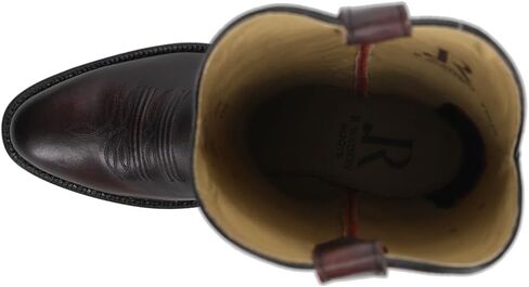 R. Watson Men's Black Cherry Brush Off Round Toe Cowboy Boot in Kuwait
