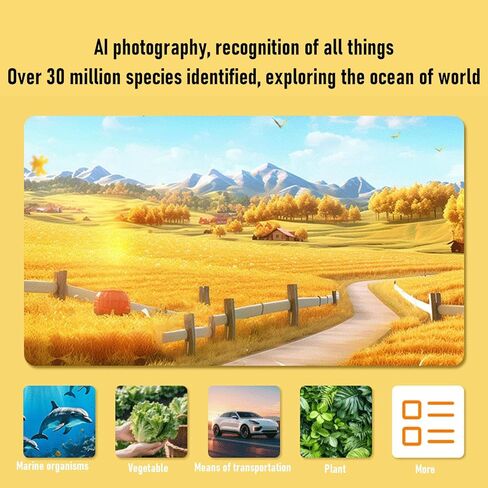 FTVOGUE AI Printer Voice Sticker Photo Printer AI Voice Chat 2.8 Inch Touch Screen with Recognition 30M Species 200 300DPI for Home Study Office Label Making in Kuwait