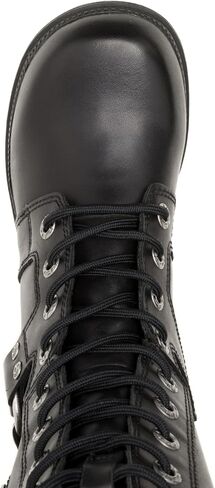 Harley-Davidson FOOTWEAR Womens Eda Zippered Motorcycle Casual Boots Mid Calf Low Heel 1-2" in Kuwait