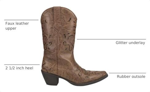 ROPER Womens Chloe Snip Toe Casual Boots Mid Calf Mid Heel 2-3" - Brown in Kuwait