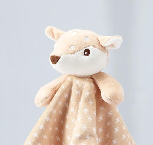 CREVENT Cozy Plush Baby Security Blanket, Loveys for Baby Girls and Boys, Birthday (Brown Deer) in Kuwait