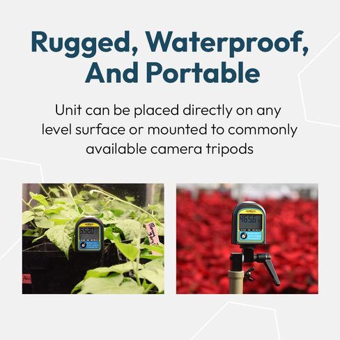 DLI-500 PAR, Daily Light Integral, and Photoperiod Meter - Full-Spectrum 400-700 nm Light Measurement Tool for Plants & Agriculture in Kuwait