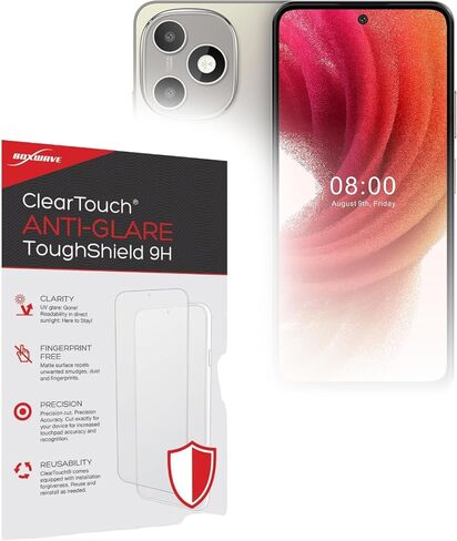 BoxWave Screen Protector Compatible With HMD Luma - ClearTouch Anti-Glare ToughShield 9H (2-Pack), Anti-Glare 9H Tough Flexible Film Screen Protector in Kuwait