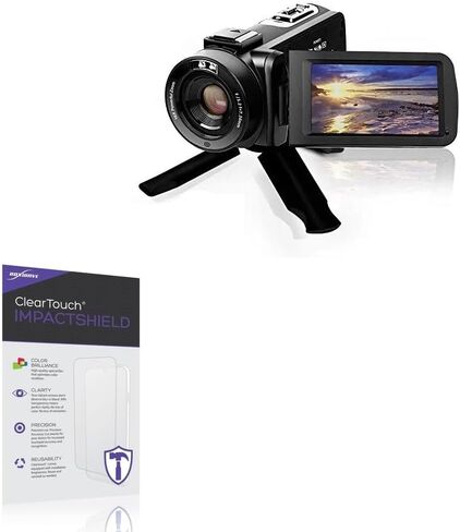 BoxWave Screen Protector Compatible with VJIANGER Video Camera Camcorder (3 in) - ClearTouch ImpactShield (2-Pack), Impenetrable Screen Protector Flexible Film in Kuwait