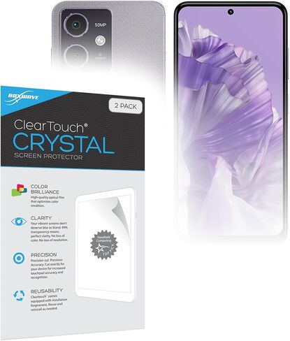 BoxWave Screen Protector Compatible With HMD Crest - ClearTouch Crystal (2-Pack), HD Film Skin - Shields From Scratches in Kuwait