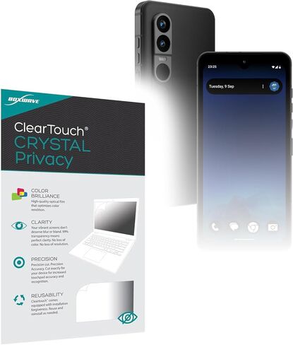 BoxWave Screen Protector Compatible With HMD Ivalo XE - ClearTouch Crystal Privacy (2-Pack), Privacy Screen Protector Flexible Film Clear in Kuwait