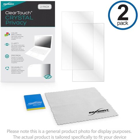 BoxWave Screen Protector Compatible With HMD Ivalo XE - ClearTouch Crystal Privacy (2-Pack), Privacy Screen Protector Flexible Film Clear in Kuwait
