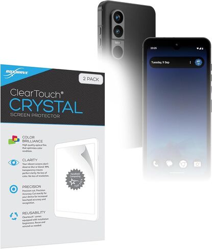 BoxWave Screen Protector Compatible With HMD Ivalo XE - ClearTouch Crystal (2-Pack), HD Film Skin - Shields From Scratches in Kuwait