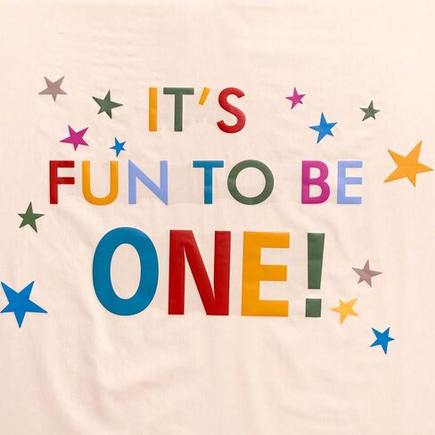 Gostman It's Fun to Be One Wall Decal | Colorful First Birthday Decorations, Fun to Be One Theme Party Supplies in Kuwait