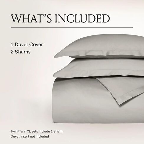 BOLL & BRANCH Percale Hemmed Duvet Set, Full/Queen, White | Luxury 100% Organic Cotton - 1 Duvet Cover, 2 Shams - Crisp, Naturally Cooling Weave in Kuwait