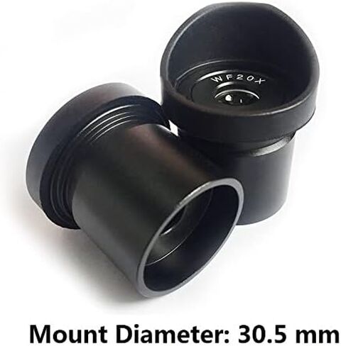 Microscope Observation Pair Wide Field Eyepiece Optical Lens, Diameter 30mm Or 30.5mm Rubber Eye Cups(WF20X-10-30.5mm) in Saudi Arabia