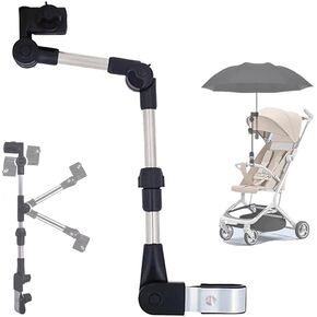 Stroller Umbrella Attachment,Umbrellas Connector Clip to Handlebar,Holder for Stroller,360 Degree Adjustable Universal Clamp for Golf Cart,Wheelchair, Beach Chair,Fishing, Beach Camping Gear in Saudi Arabia