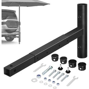 EliteShade 1 Set of 9ft 3-Tier Umbrella with Lights (Sunflower Yellow) & Hitch Mount Umbrella Holder in Saudi Arabia
