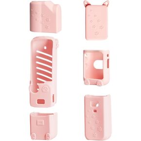 Pocket 3 Silicone Cover, Protective Case Lens Protector Scratch-Resistant Sleeve Skin Compatible with DJI OSMO Pocket 3 Creator Combo/Xtra Muse Accessories(Pink) in Saudi Arabia