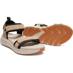 BEMIRO Orthopedic Walking Sandals for Women with Comfortable Arch Support | Lightweight Cushioned Sport Sandals with Supportive Footbed, Adjustable Velcro Straps For Hiking, Travel, Outdoor Activities in Kuwait