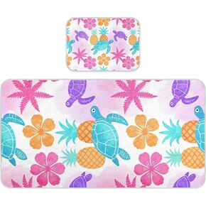 Tie Dye Hawaiian Sea Turtle Cooling Baby Mattress Cover 28" x 52" Washable Bed Pads for Adults for Kids, Adult in Kuwait