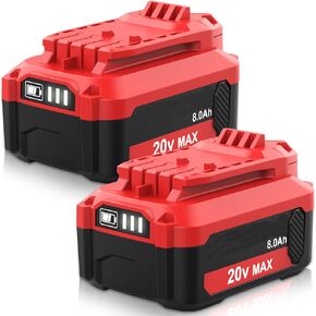 2 Pack 8000mAh CMCB206 Replacement for Craftsman 20 Volt Battery 8.0Ah | Compatible with Craftsman 20V Battery CMCB202 CMCB204 CMCB201 CMCB209 CMCB205 CMCS500 V20 Tool (Only for V20 Series)(Multi) in Kuwait