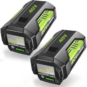 2Pack 6000mAh Lithium Battery Replacement for Ryobi 40V Battery OP40602 | Compatible with Ryobi 40 Volt Batteries OP40401 OP4026 OP40261 OP4050 OP40601 OP4030 Cordless Tools, LED Indicator Lights in Kuwait