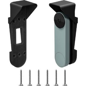 OLAIKE Vinyl Siding Mount for Google Nest Doorbell (Battery) | Fixes Tilted View with Weatherproof Rain Cover & Anti-Glare Shield, Fits 4" Standard Vinyl Siding Only in Saudi Arabia